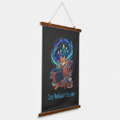 Cosy Bookworm Explorer | Whitcal Fox Reading Wandteppich Mit Holzrahmen (Gewinkelt)