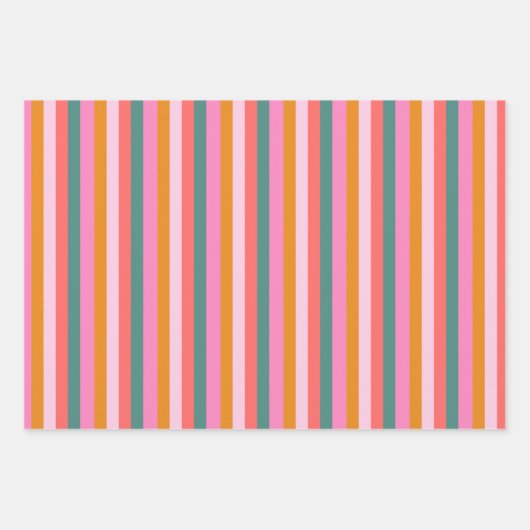 Cosy Bright Pink Snowman Weihnachten Geschenkpapier Set (Vorderseite 2)