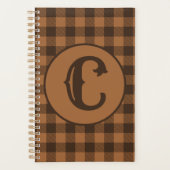 Cosy Brown Kariert Buffalo Print Muster Planer (Vorderseite)