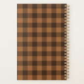 Cosy Brown Kariert Buffalo Print Muster Planer (Rückseite)