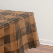 Cosy Brown Kariert Buffalo Print Muster Tischdecke (Beispiel)