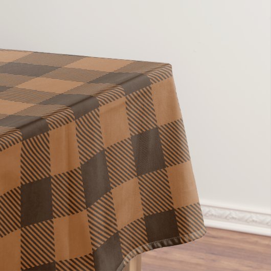 Cosy Brown Kariert Buffalo Print Muster Tischdecke (Beispiel)