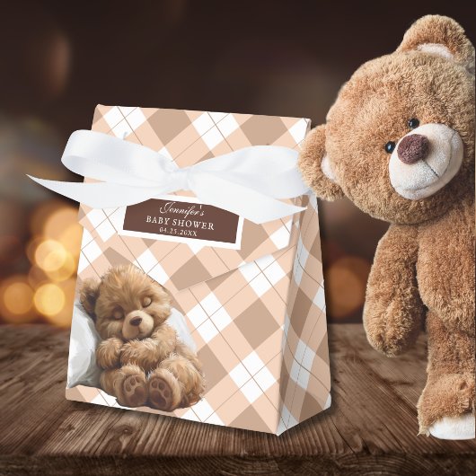 Cosy Brown Teddy Bear Baby Dusche Geschenkschachtel