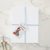 Cosy Bunny Christmas - Geschenk Tag Geschenkanhänger (Mit Garn)