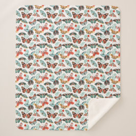 Cosy Butterfly Sherpa Blanket Sherpadecke