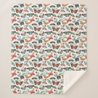 Cosy Butterfly Sherpa Blanket Sherpadecke
