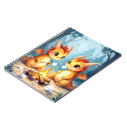 Cosy Campfire Dragons Notebook Notizblock (Linke Seite)