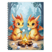 Cosy Campfire Dragons Notebook Notizblock (Vorderseite)