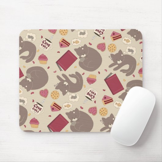 Cosy Cat Lovers Collage Mousepad (Mit Mouse)