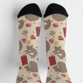 Cosy Cat Lovers Collage Socken (Oben)