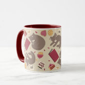 Cosy Cat Lovers Collage Tasse (Vorderseite Links)