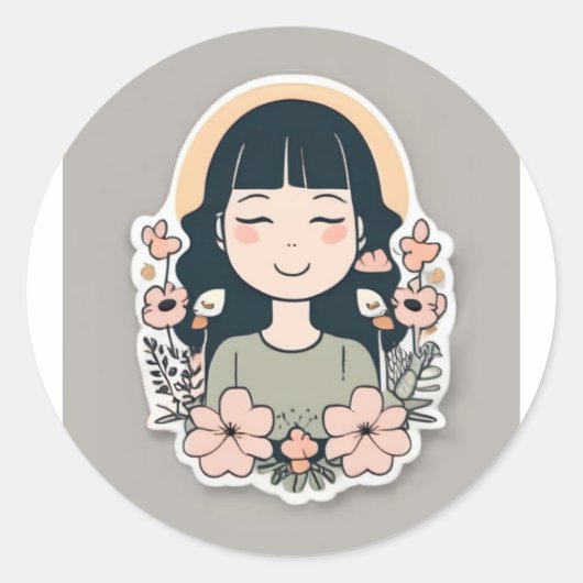 Cosy Cat Nickerchen Sticker (Vorderseite)