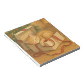 Cosy Cat Nickerchen Weihnachten Notizblock (angewinkelt)