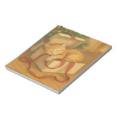 Cosy Cat Nickerchen Weihnachten Notizblock (Rotiert)