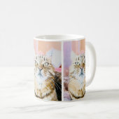 Cosy Cat Tasse - Whimsical Feline Design (VorderseiteRechts)