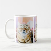 Cosy Cat Tasse - Whimsical Feline Design (Links)