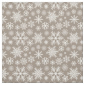 Cosy Chic Mocha Winter Snowflakes Muster Stoff (Muster)