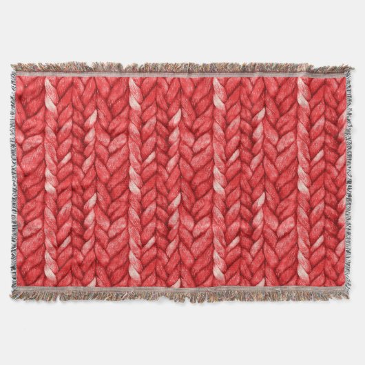 Cosy Chic Red Sweater Decke (Vorderseite)