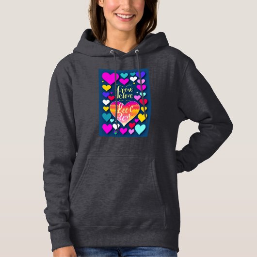 Cosy Chic: Women's Basic Hooded Sweatshirt. Hoodie (Vorderseite)