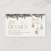 Cosy Christmas Baby Shooting Details Eintrittskart Begleitkarte (Vorderseite)