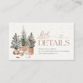 Cosy Christmas Baby Shooting Details Eintrittskart Begleitkarte (Vorderseite)