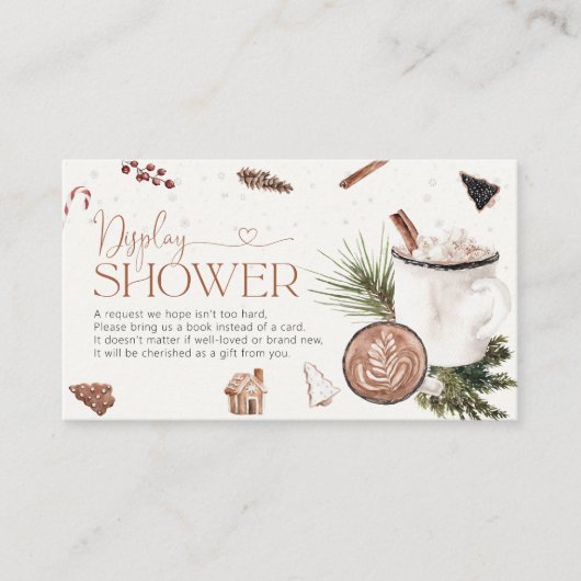Cosy Christmas Display Dusche Einschließkarte Begleitkarte (Vorderseite)
