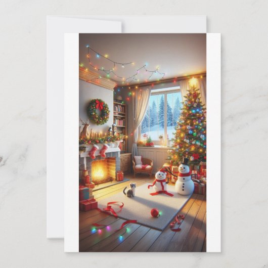 "Cosy Christmas Eve" Einladung (Vorderseite)