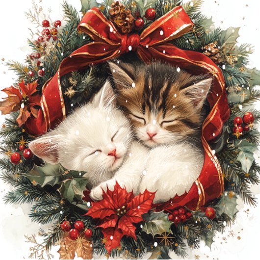 Cosy Christmas Kittens Kaffeetasse