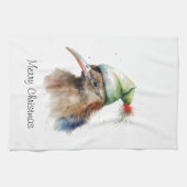 Cosy Christmas Kiwi, Brauch Geschirrtuch (Horizontal)