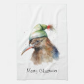 Cosy Christmas Kiwi, Brauch Geschirrtuch (Vertikal)