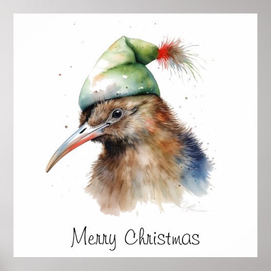 Cosy Christmas Kiwi, Brauch Poster (Vorne)