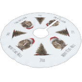 Cosy Christmas Kiwi Polyester Weihnachtsbaumdecke (Schrägansicht)