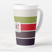Cosy Christmas Pastell Color Palette Monogram Milchtasse (Rechte Ecke)