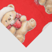 Cosy Christmas Teddy Bear Seidenpapier (Ausschnitt)