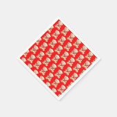 Cosy Christmas Teddy Bear Serviette (Ecke)