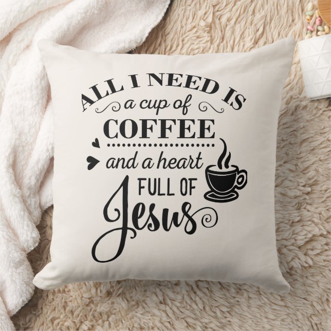 Cosy Coffee Lover Geschenk Kissen (Decke)