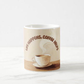 Cosy Coffee Lover Tasse - Leben passiert, Kaffeehi