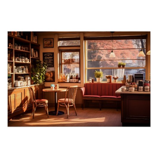 Cosy Coffee Shop Poster (Vorderseite)