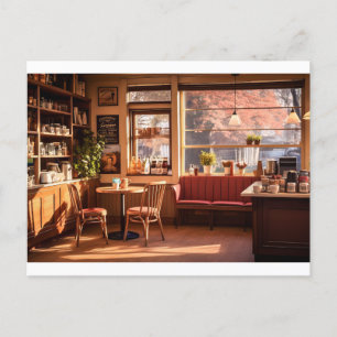 Cosy Coffee Shop Postkarte