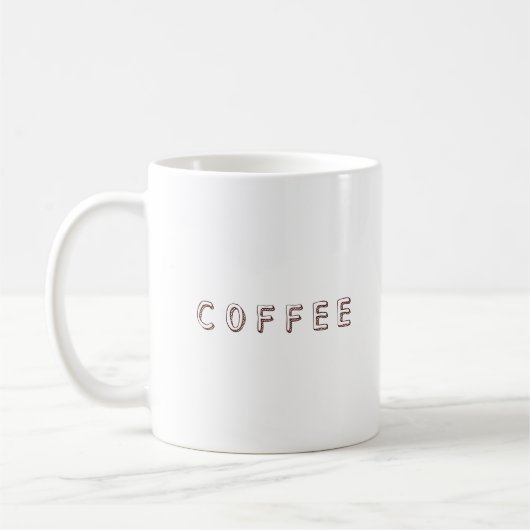Cosy Coffee Typografy Design Kaffeetasse (Links)