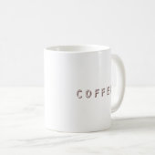 Cosy Coffee Typografy Design Kaffeetasse (VorderseiteRechts)