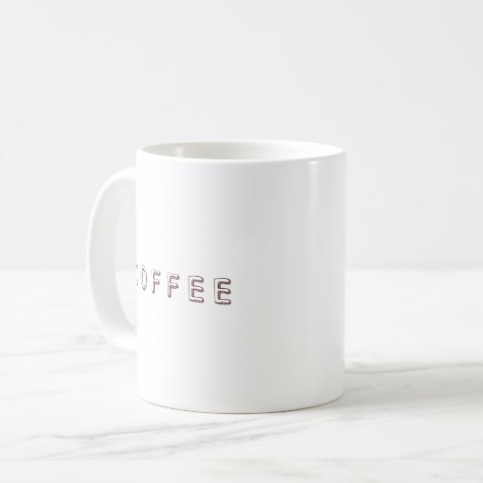 Cosy Coffee Typografy Design Kaffeetasse (Vorderseite Links)