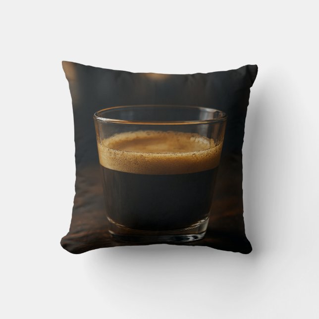 Cosy Coffee Vibes - Minimalistisches Kissendesign Kissen (Vorderseite)