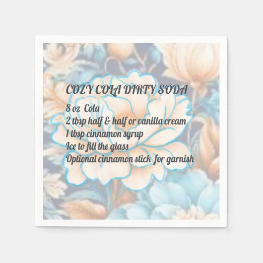 Cosy Cola Dirty Soda Napkin Serviette (Vorderseite)