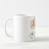 Cosy Colorful Pastel Give Danke und Pumpkin Kaffeetasse (Links)