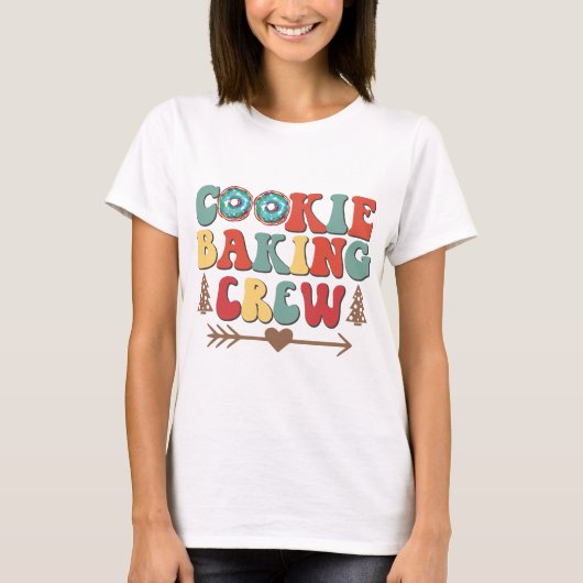 Cosy Cookie Baking Crew - Fun Kitchen Essentials T-Shirt (Vorderseite)