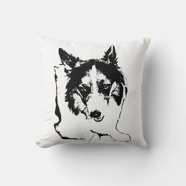 Cosy Corgi von Candlelight Kissen (Vorderseite)