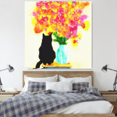 Cosy Corner Charm Leinwanddruck (Insitu (Schlafzimmer))