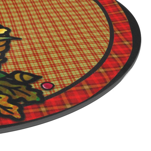 Cosy Country Cornucopia auf der Karierten Charcute Schneidebrett (Ecke)