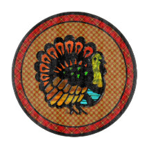 Cosy Country Turkey Kariert Charcuterhouse Board